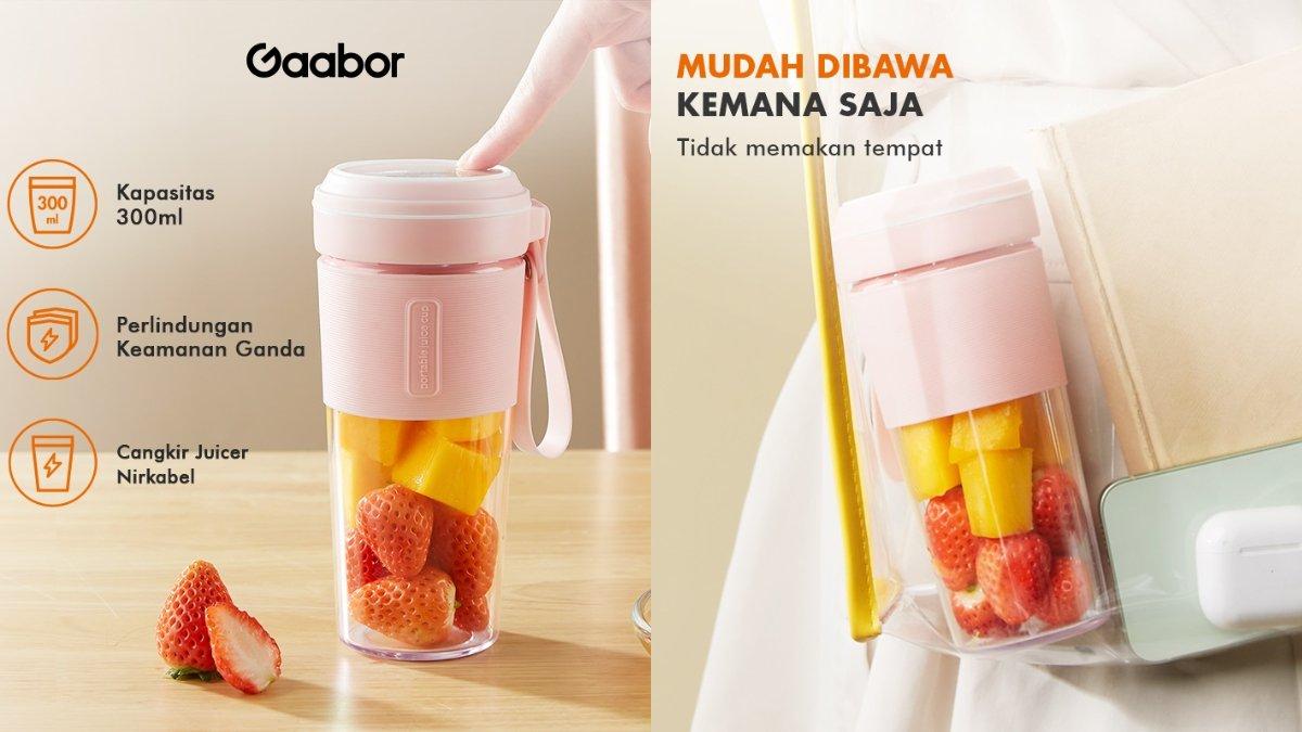 Gaabor Blender Portable Mini Jus Blender 300m