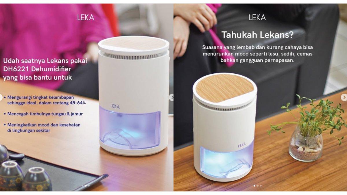 Ilustrasi penggunaan LEKA DH6221 Dehumidifier dengan beragam fitur andalan