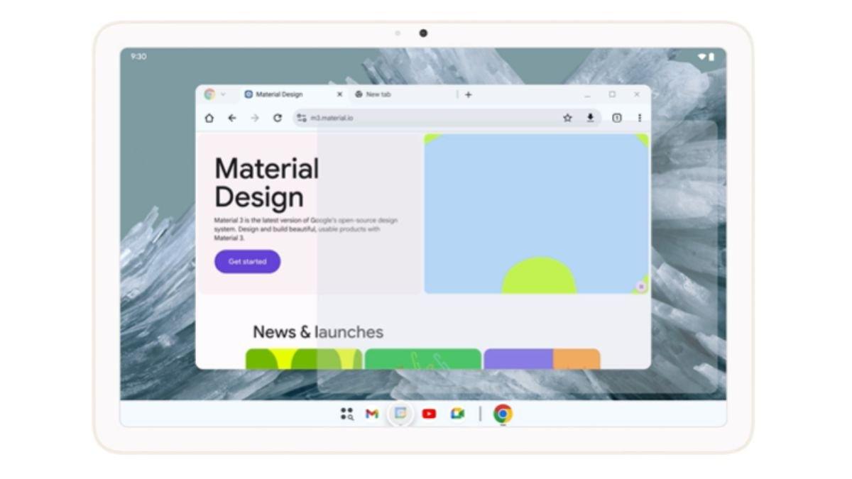Ilustrasi peningkatan produktivitas di tablet Android