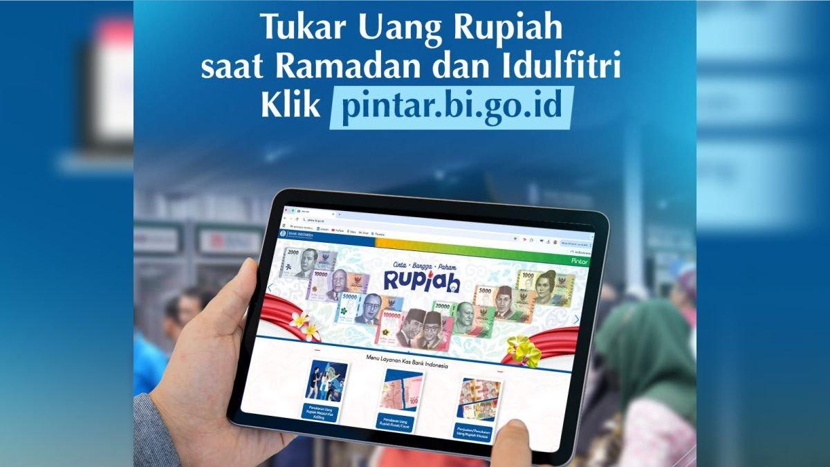 Ilustrasi penukaran uang baru untuk Lebaran 2025 di Pintar BI