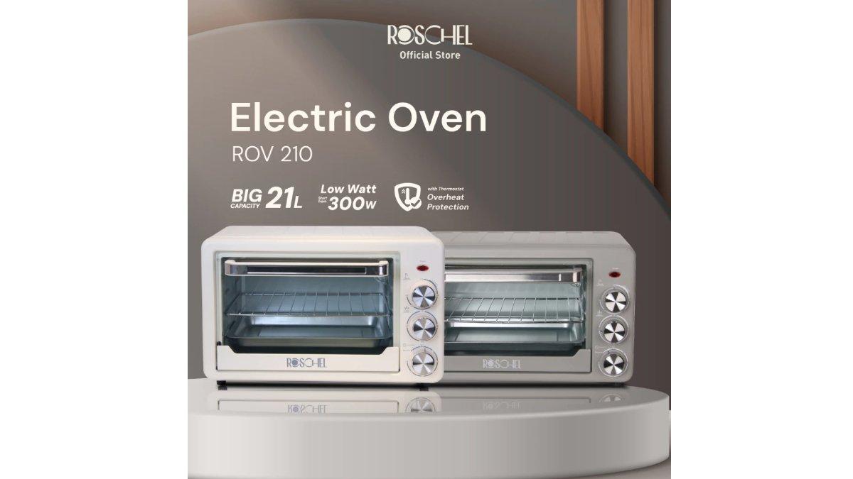 Ilustrasi produk Roschel Electric Oven Low Watt dengan desain menawan.