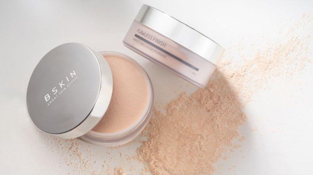 Ilustrasi tekstur loose powder