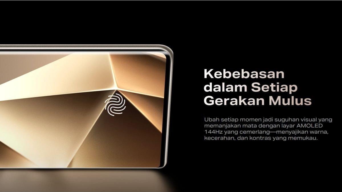 Ilustrasi layar Infinix NOTE 50S 5G Plus