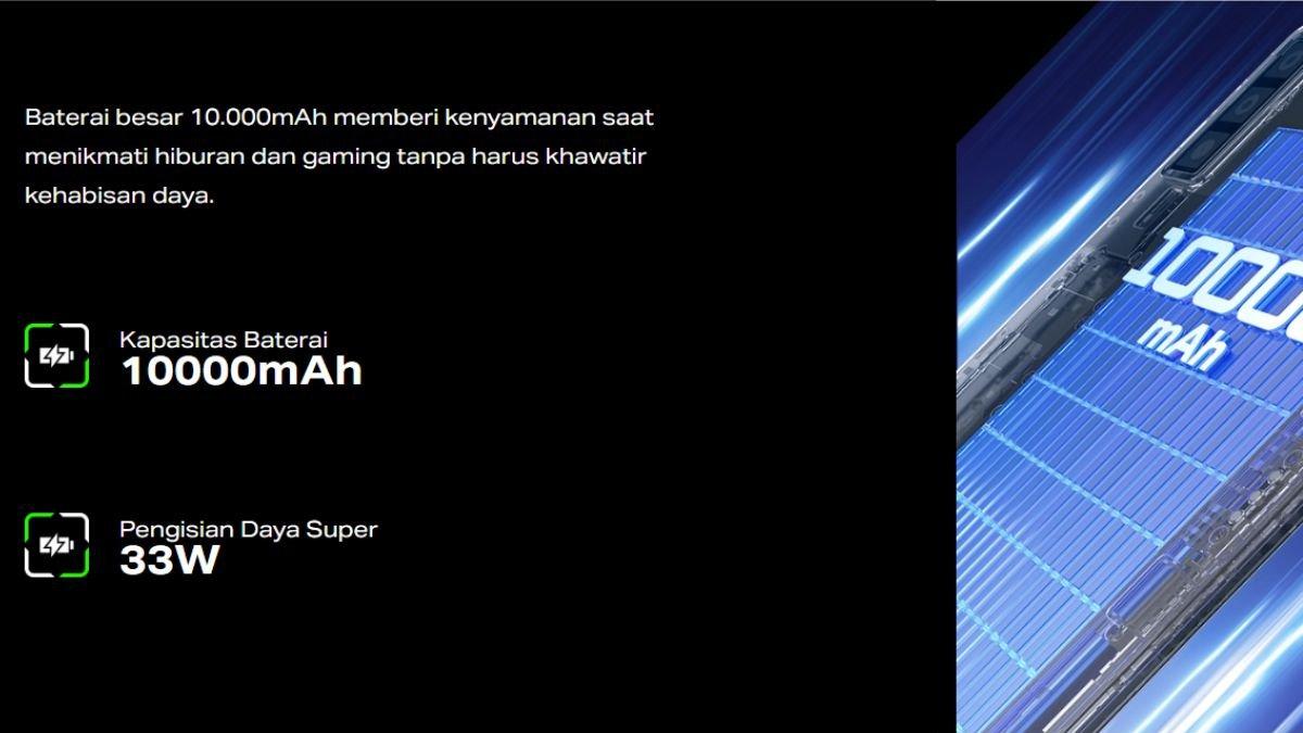 Ilustrasi sektor daya Infinix XPAD GT