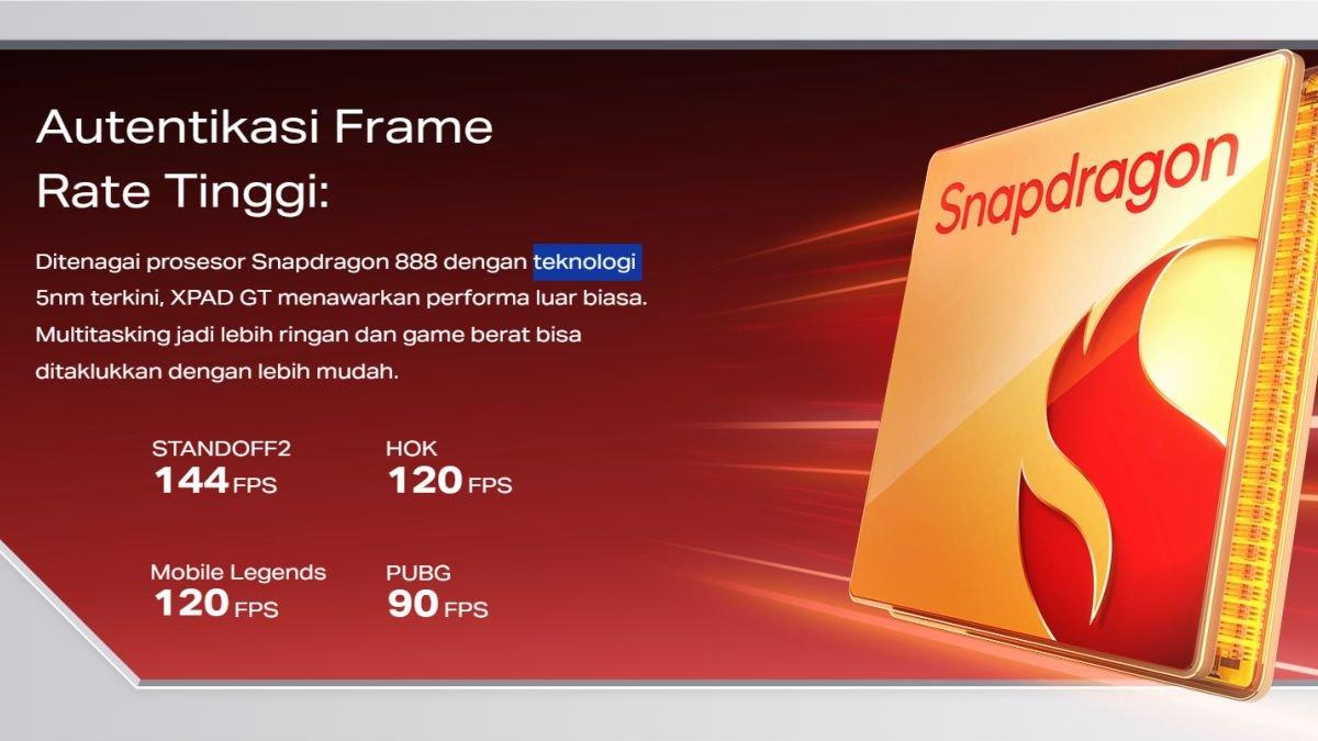 Ilustrasi dapur pacu Infinix XPAD GT