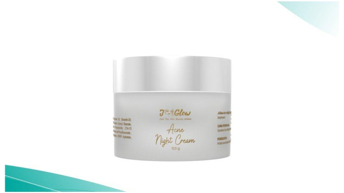 J-Glow Acne Night Cream Vitamin E 