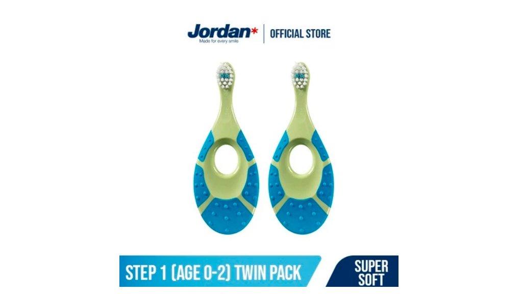 JORDAN Oral Care Kids Step 1 Twin Super Soft - Sikat Gigi
