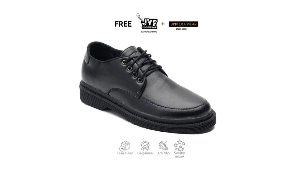 JYF - Hero Black Sepatu Oxford Pria Formal Kantor Kerja Kuliah Kondangan Pantofel