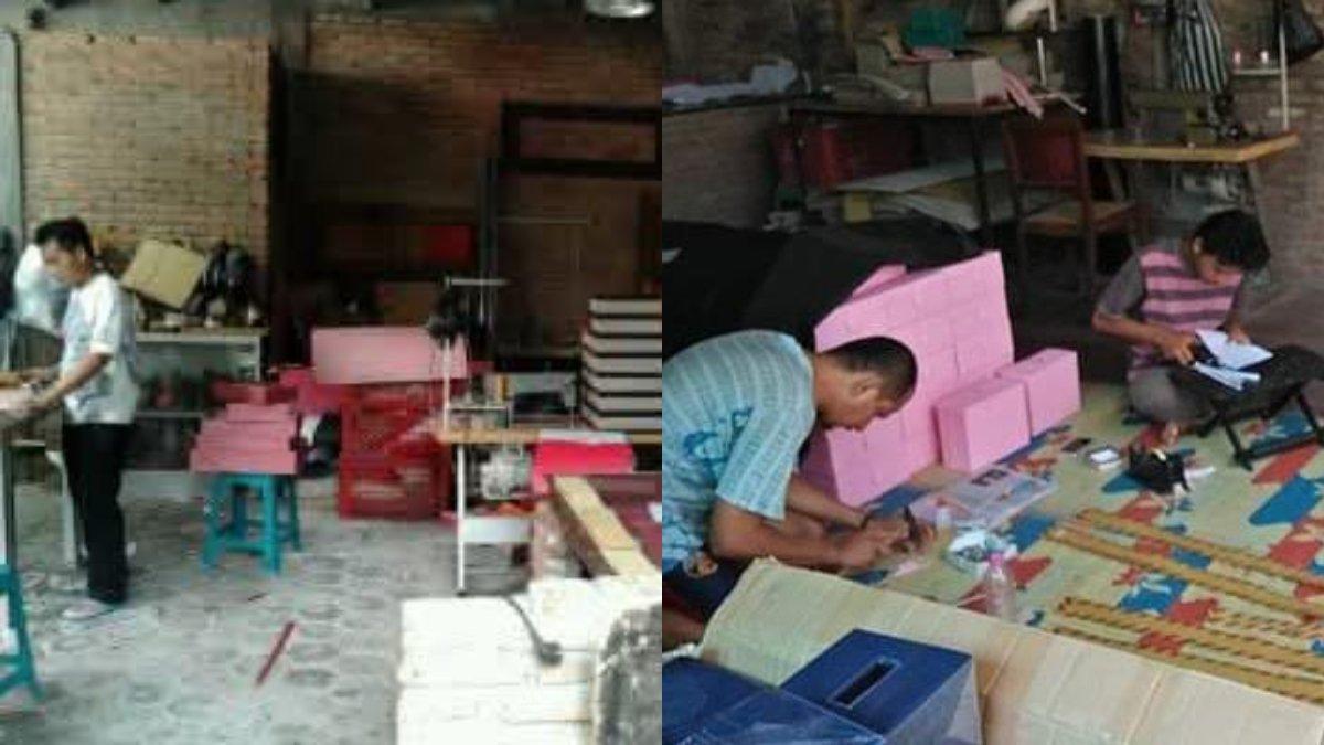 Proses Produksi Kerajinan dari Jammak Craft.