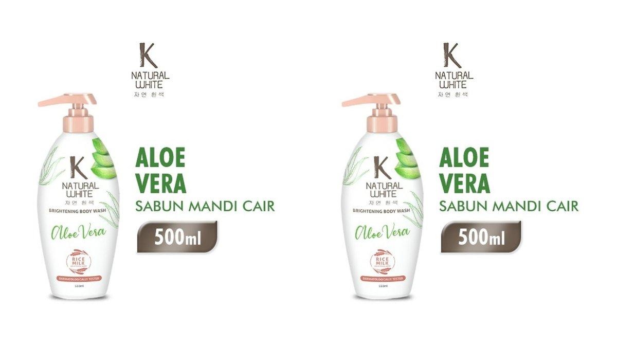 K Natural White Brightening Body Wash Aloe Vera