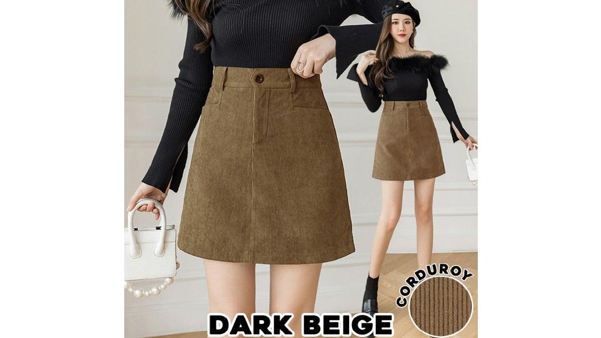 KARAKOREA 301 Corduroy Velvet Skirt