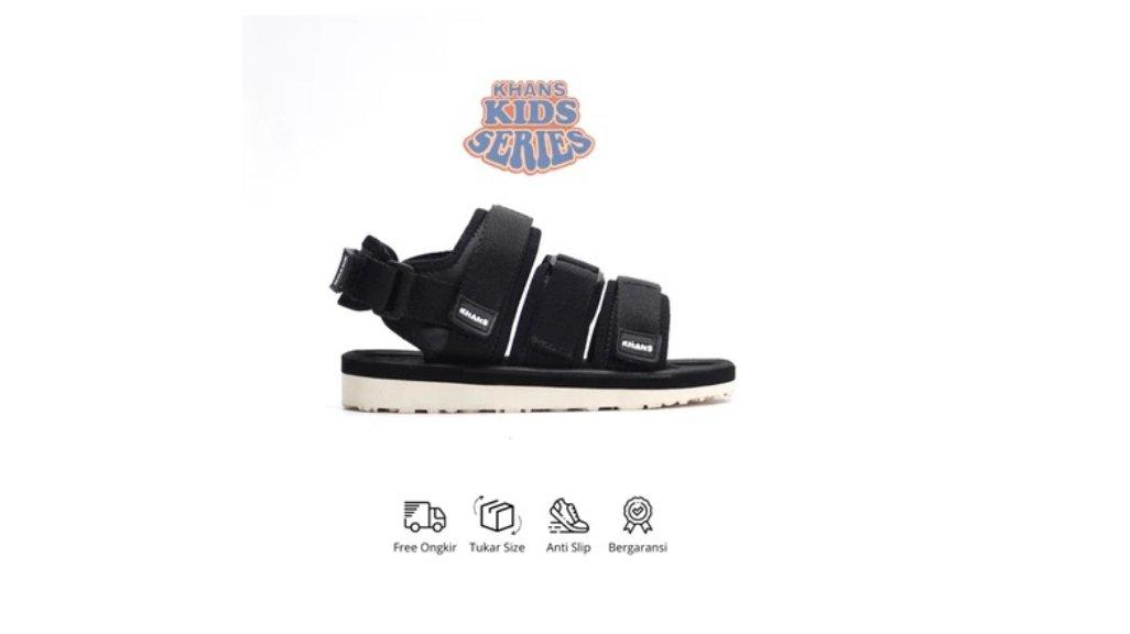KHANS Kids - Sandal Gunung Travelling Anak - Rich White Black