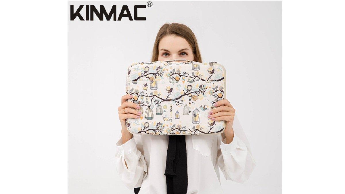 KINMAC Flying Birds Handstrap Tas Laptop Jinjing Shockproof 360 Full Protection 