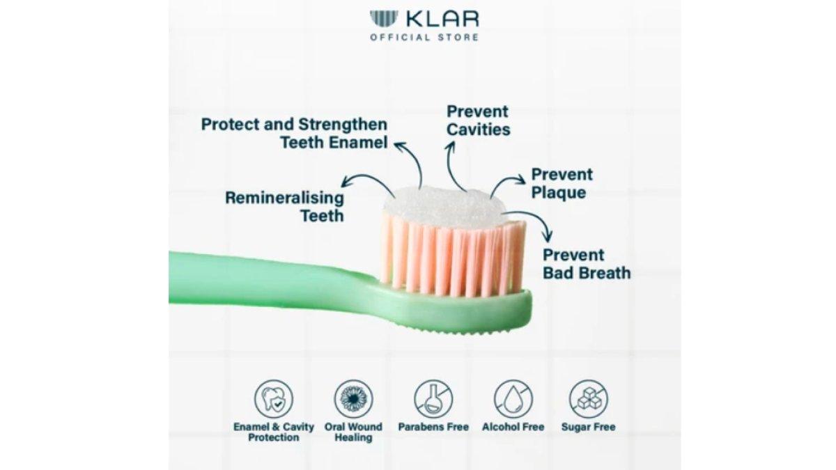 KLAR Kids Flouride Toothpaste | Pasta Gigi Premium Bayi Anak