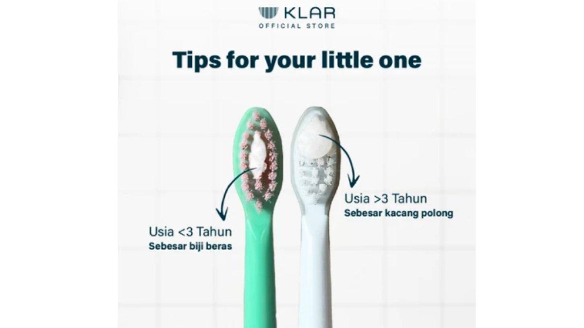 KLAR Kids Flouride Toothpaste | Pasta Gigi Premium Bayi Anak
