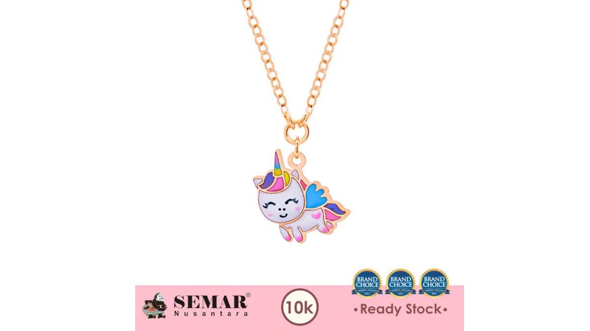 Kalung Emas Anak Baby Colour Little Unicorn Gold 10K Semar Nusantara