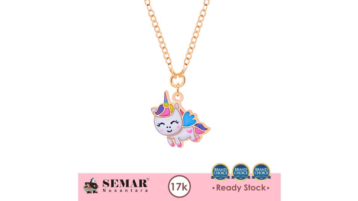 Kalung Emas Anak Baby Colour Little Unicorn Gold 17K Semar Nusantara