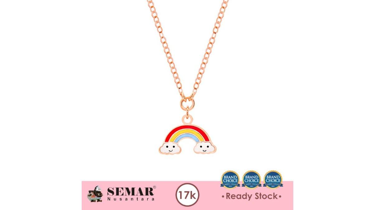 Kalung Emas Anak Baby Colour Rainbow Gold 17K Semar Nusantara