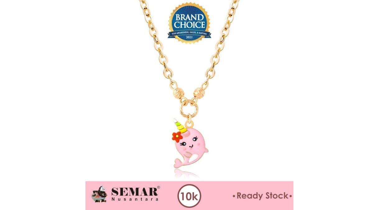 Kalung Emas Anak Dolphin Colour Gold 10K Semar Nusantara