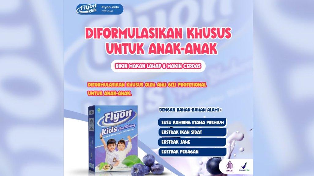 Kandungan utama susu flyon kids yang bikin anak GTM cepat untuk nafsu makan lagi.
