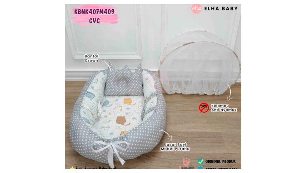 Kasur Bayi Nest Perahu Karakter