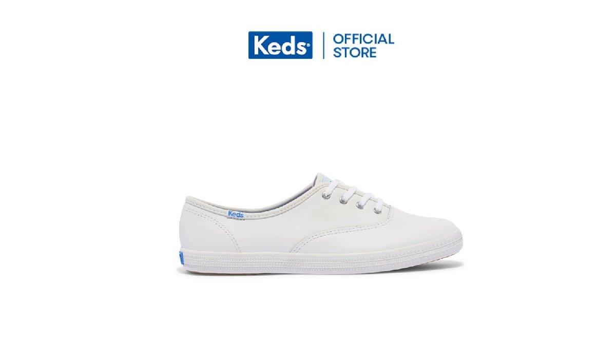 Keds Sepatu Wanita Keds Champion Leather White WH45750