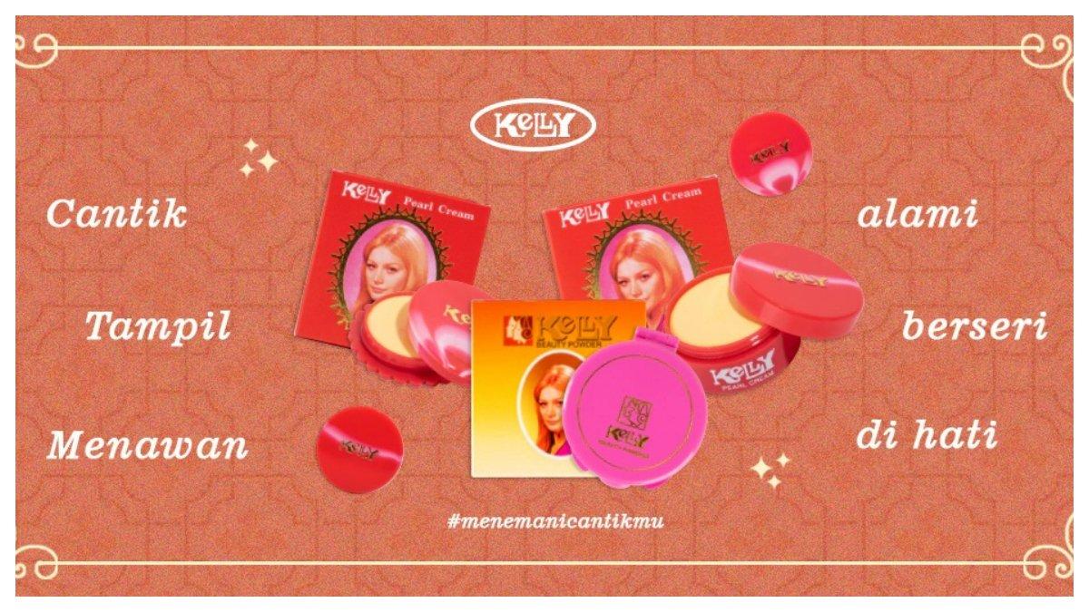 Kelly yang juga masuk kategori brand kosmetik jadul, tapi tetap eksis sampai sekarang.