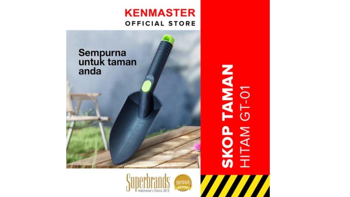 Kenmaster NEW Alat Kebun - Sekop Hitam Plastik 
