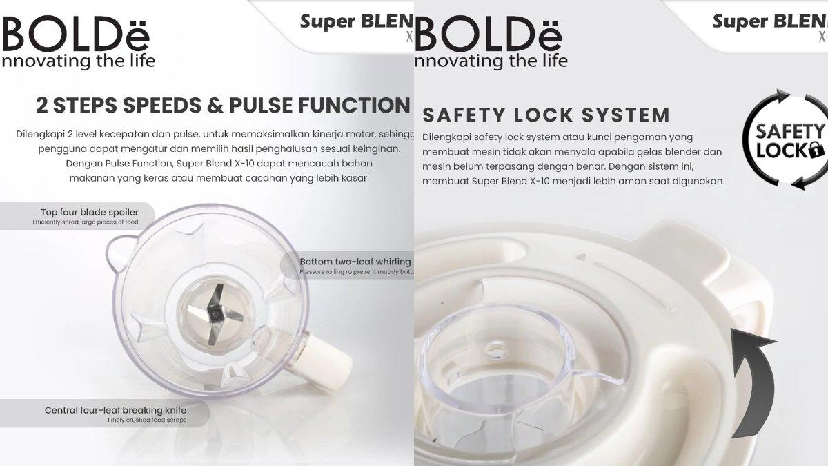 Keunggulan BOLDe Super Blend X-10