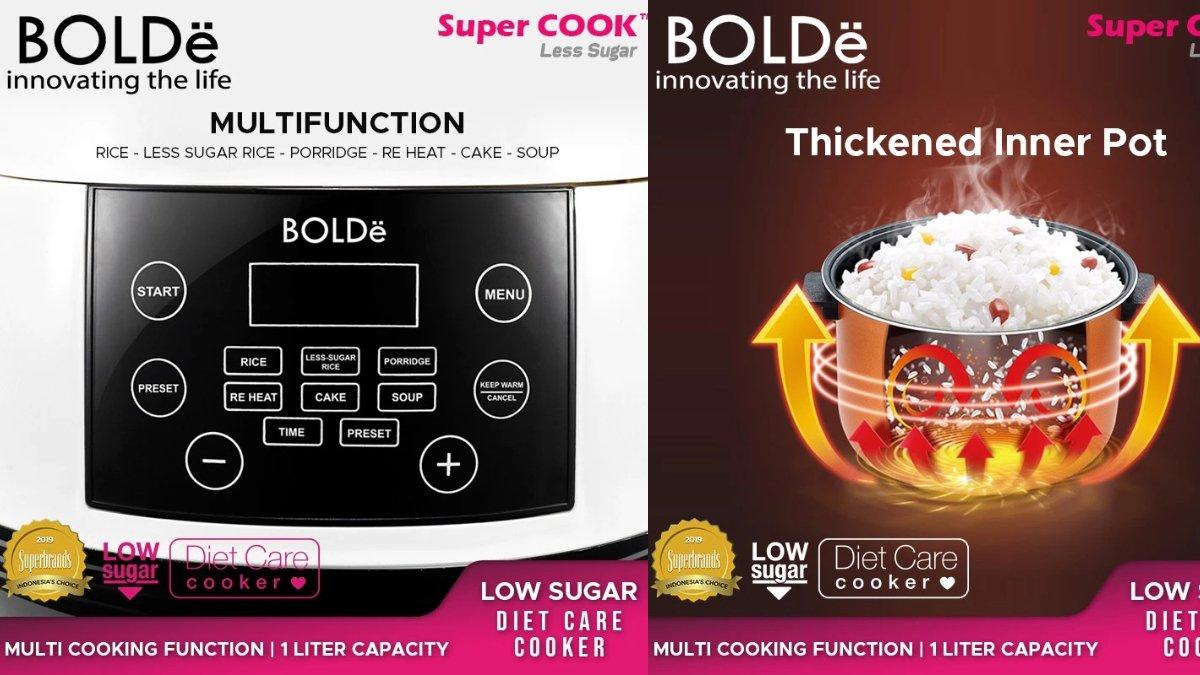 BOLDe Super Rice Cooker Less Sugar