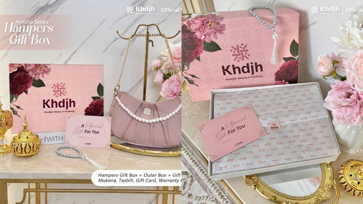 KhadijahLabel Hampers Mukena Set Dewasa Jumbo Ayesha Spesial Gift