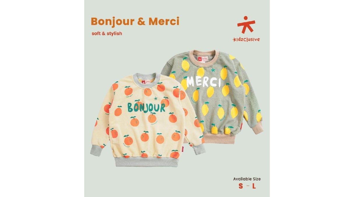 Rekomendasi Sweater Anak - Kidzclusive Sweater Anak Merci Sweatshirt Premium Edition