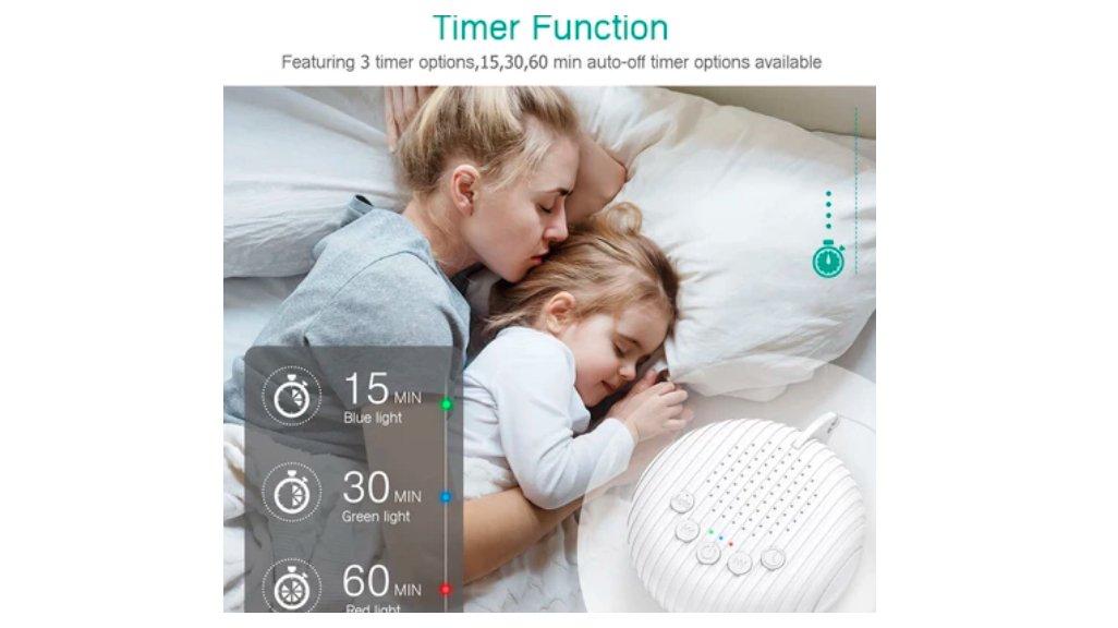 Kiumo Pemutar Bayi White Noise Machine Alat White Noise untuk Membantu Bayi Tidur
