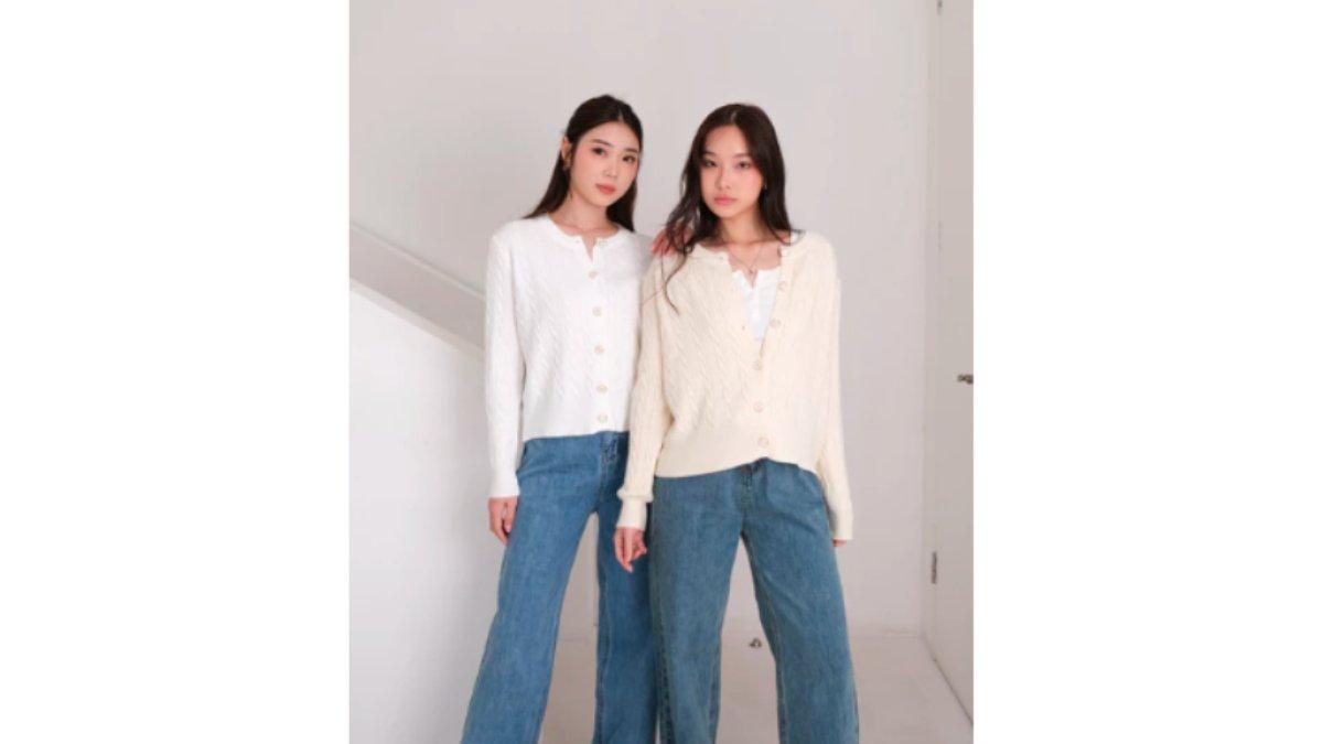 Kiyorawears - Haerin Knit Cardigan / Premium Cable Knit Sweater