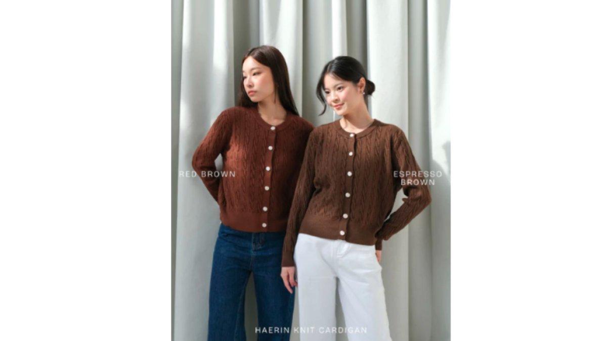 Kiyorawears - Haerin Knit Cardigan / Premium Cable Knit Sweater
