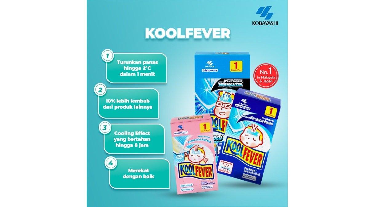 Koolfever Baby 15 pcs Plester Kompres Demam Bayi Penurun Panas