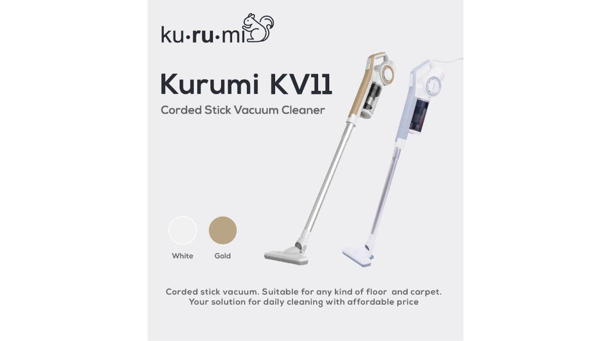 Kurumi KV 11 Corded Stick Vacuum Cleaner