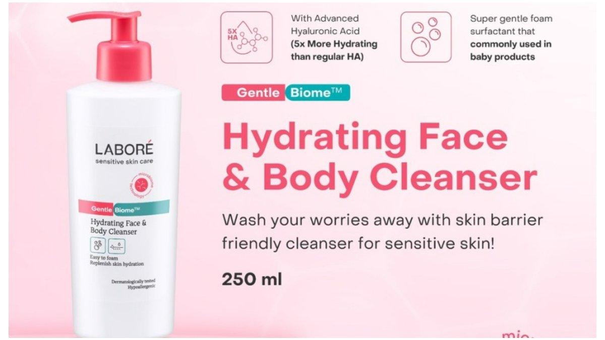 LABORÉ GentleBiome Hydrating Face & Body Cleanser 