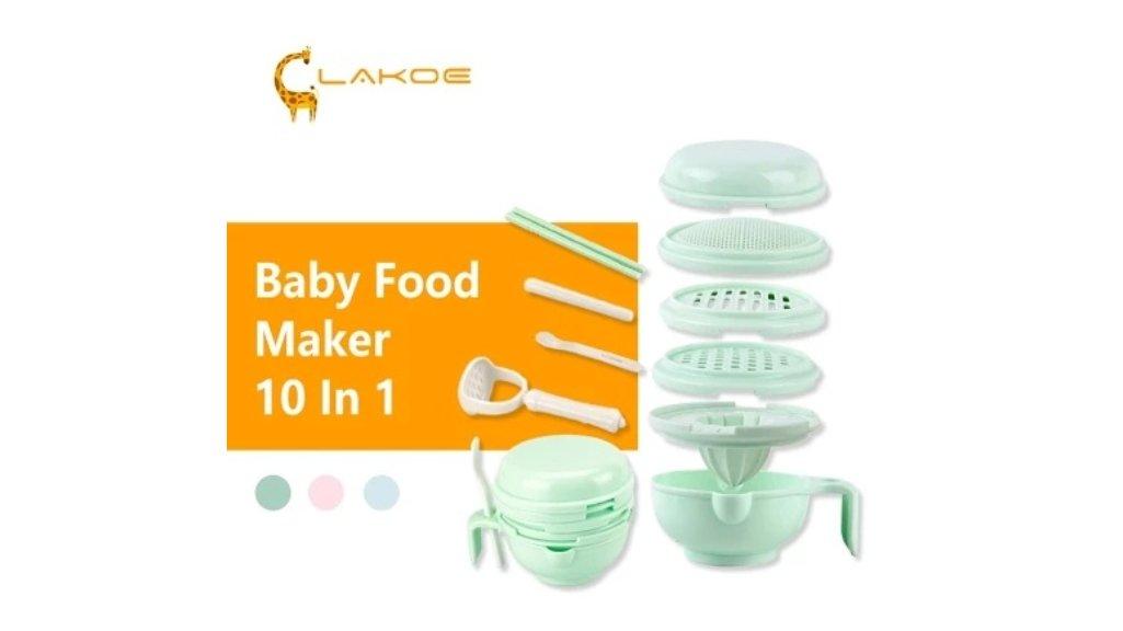 LAKOEOFFICIALMALL Multifungsi Grinding Bowl Baby Food Maker Alat Pembuat Makanan Mpasi Bayi