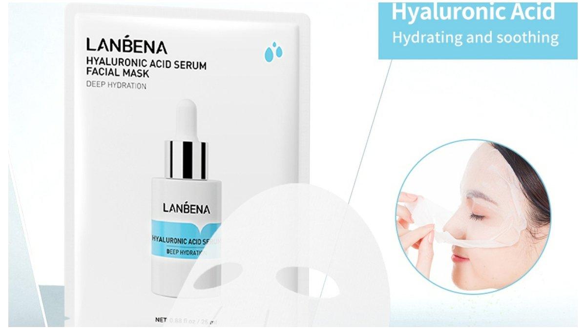 LANBENA Sheet Mask Facial Masker Hyaluronic Acid Serum 