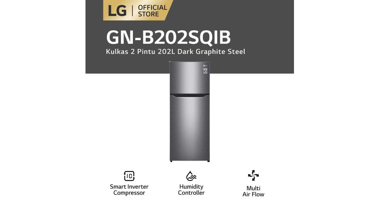 LG KULKAS 2 DOOR 202L - 187L GN-B202SQIB