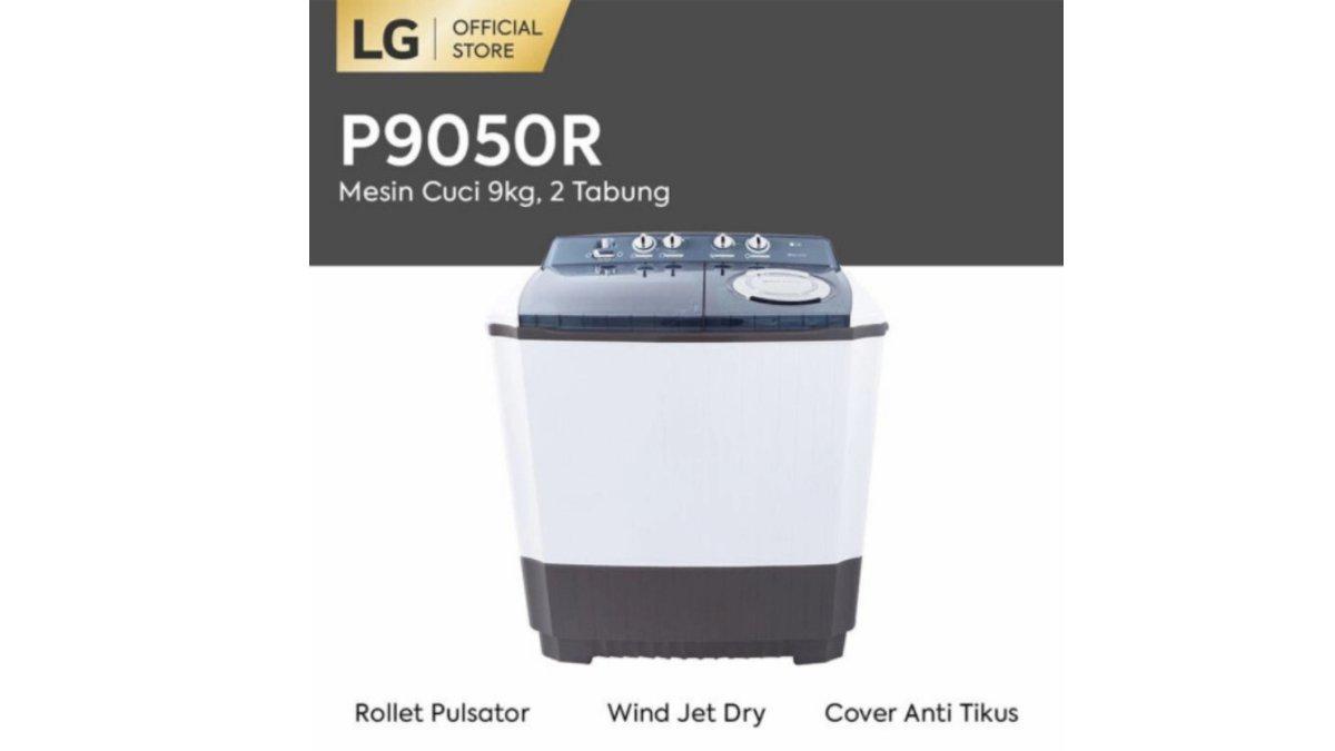 LG MESIN CUCI TWIN TUB 9KG P9050R