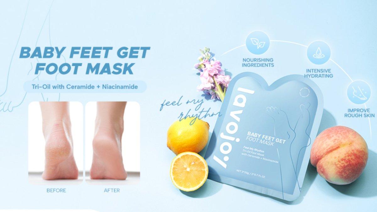 LVJ lavojoy Baby Feet Get Foot Mask