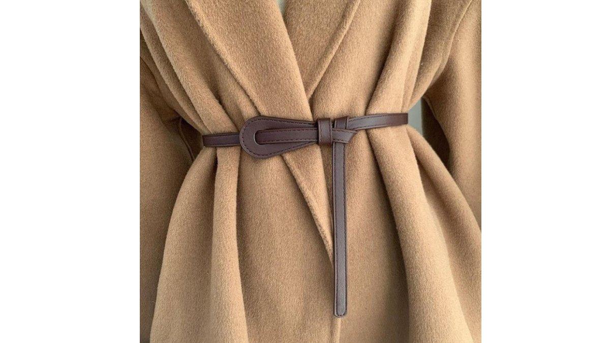 LX Belt Wanita Lilit Dress Ikat Pinggang Knotted Small Waist Simple 