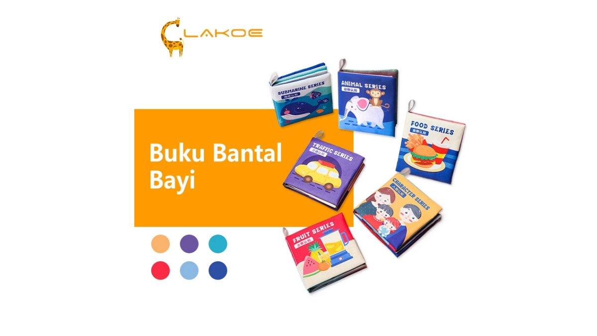 Lakoe Mainan Buku Bantal Bayi Soft Book Mainan Edukasi Buku Kain Bayi