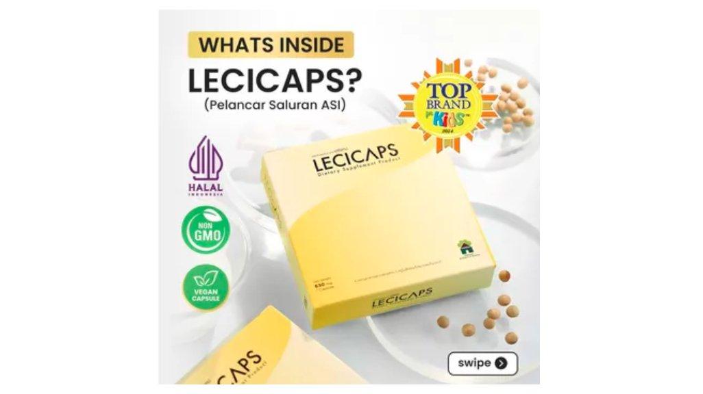 Lecicaps Pelancar Asi 30 Kapsul Halal MUI