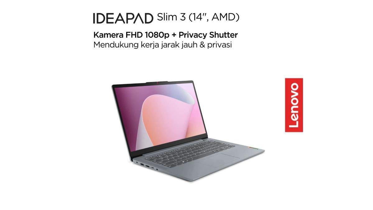 Ilustrasi laptop Lenovo IdeaPad Slim 3 14ABR8