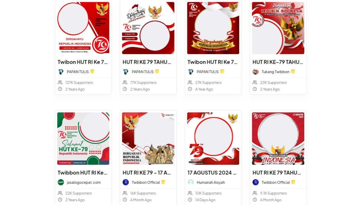 Twibbon HUT Kemerdekaan Indonesia ke-79