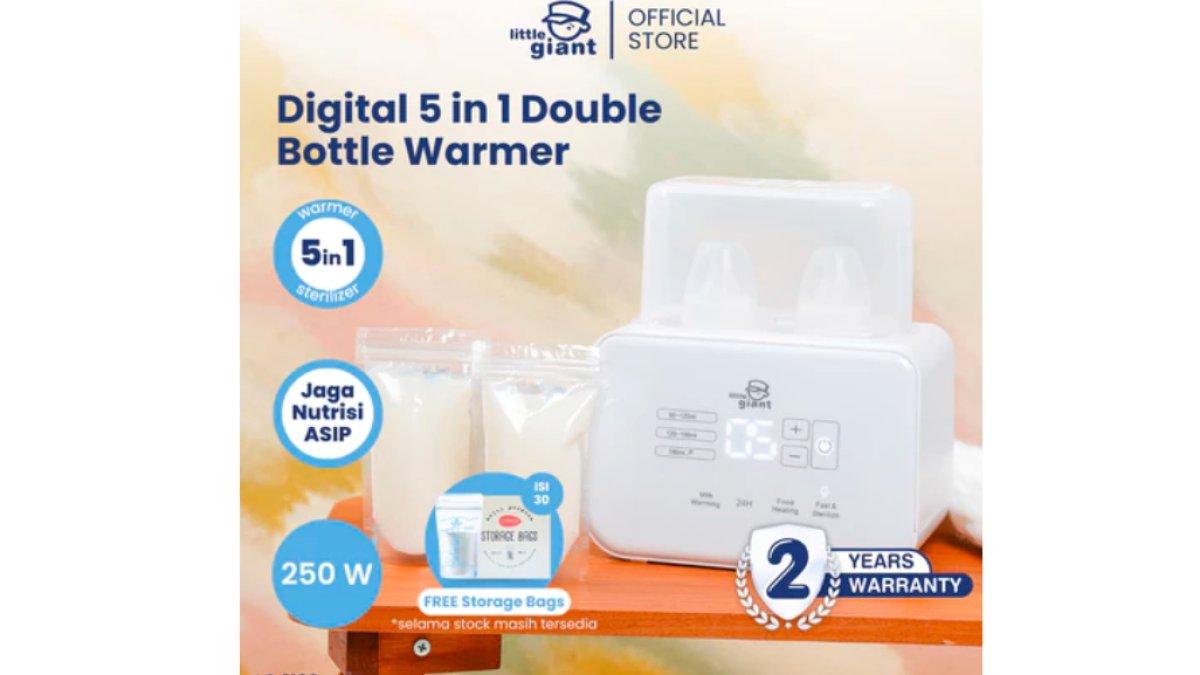 Little Giant Digital 5 in 1 Double Bottle Warmer