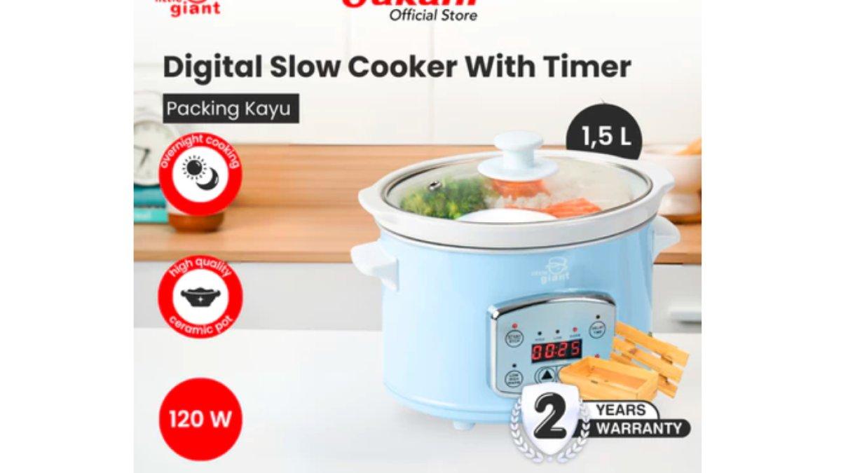 Little Giant Digital Slow Cooker With Timer 1,5L